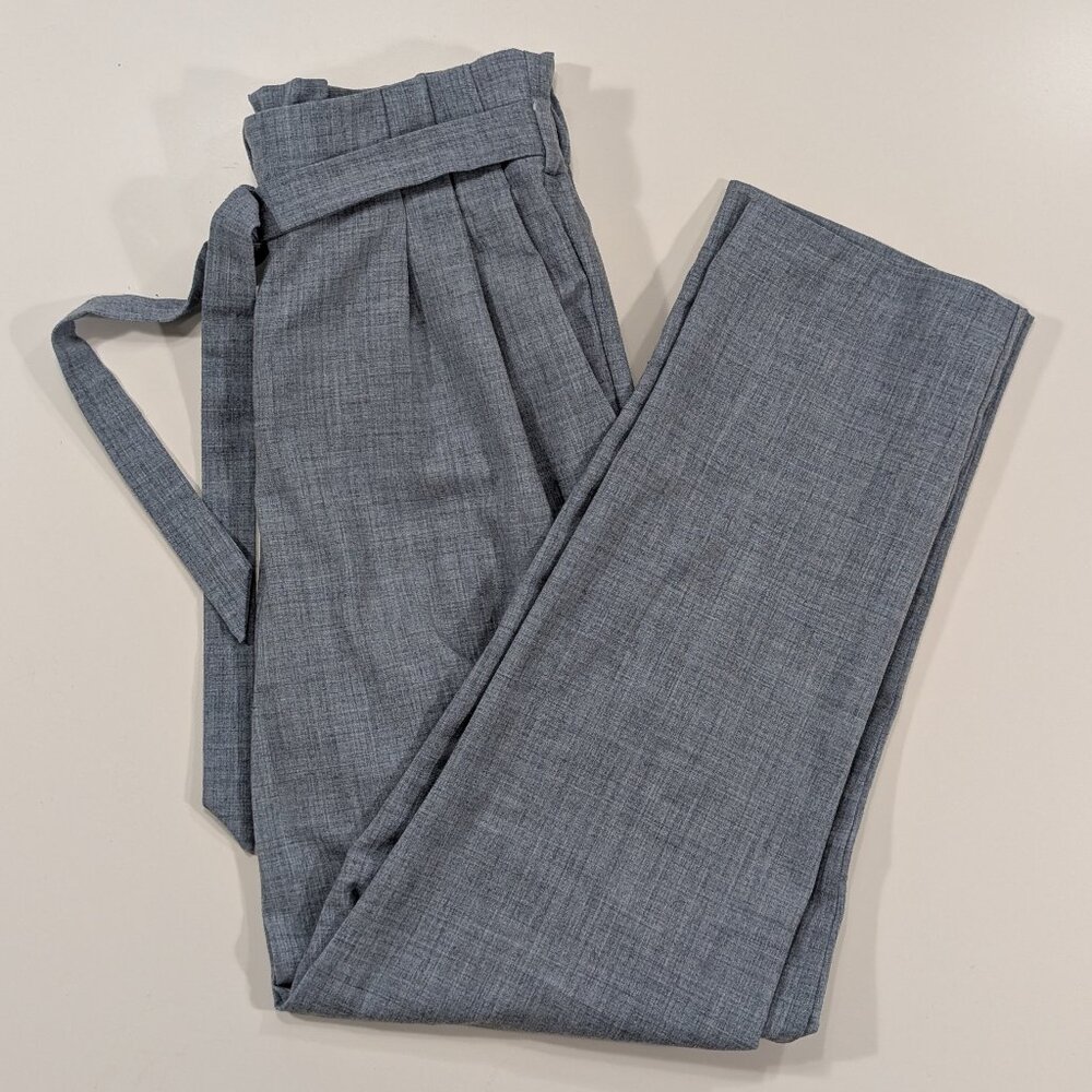 Dynamite Slate Blue Belted Pants - Size S - Picture 3 of 9